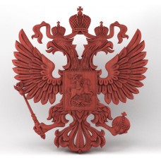 Панно ''Герб РФ'' резной