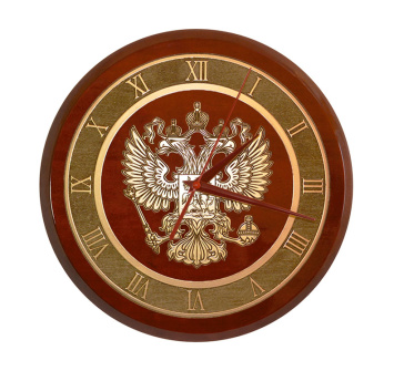 Настенные часы «Герб РФ» круглые