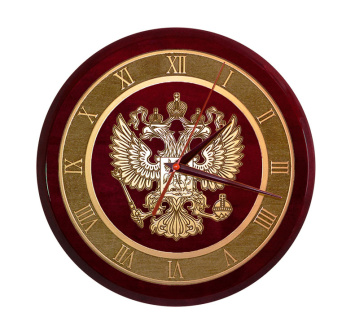 Настенные часы «Герб РФ» круглые