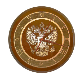 Настенные часы «Герб РФ» круглые