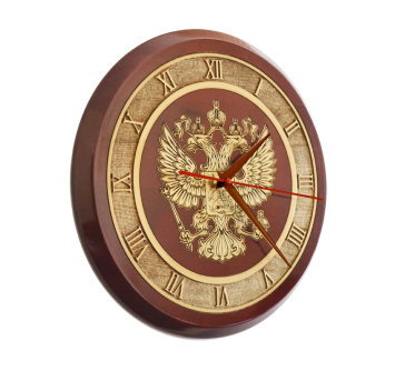 Настенные часы «Герб РФ» круглые